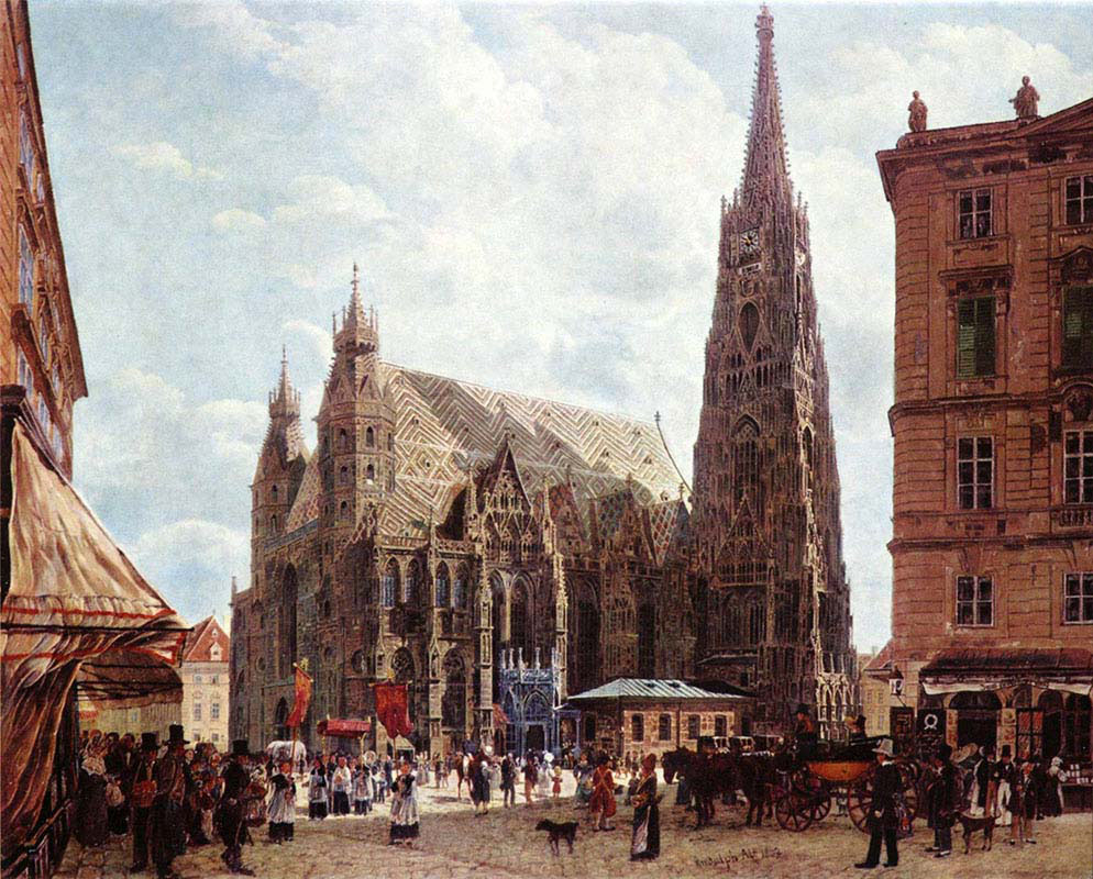 Saint Stephen-s Cathedral from the Floor in the Iron Square